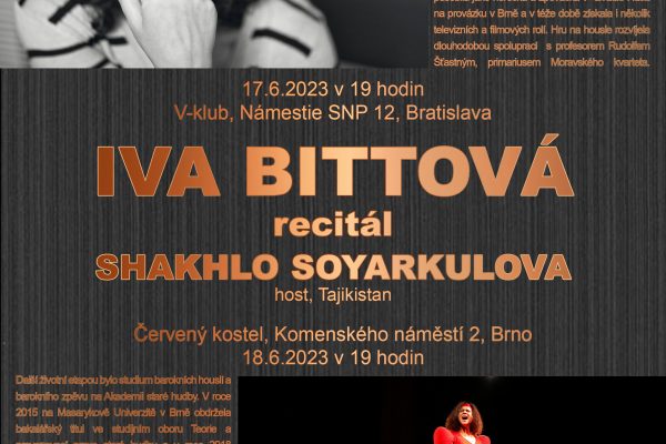 V-klub: Iva Bittová, 17. 6. 2023