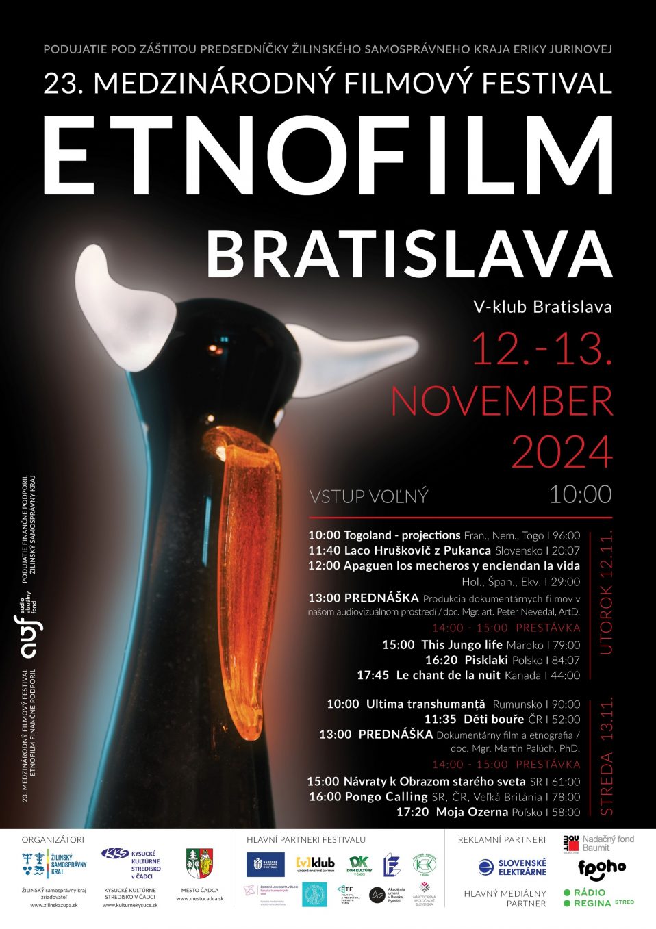 V-klub: ETNOFILM, Bratislava, 12.-13. 11. 2024