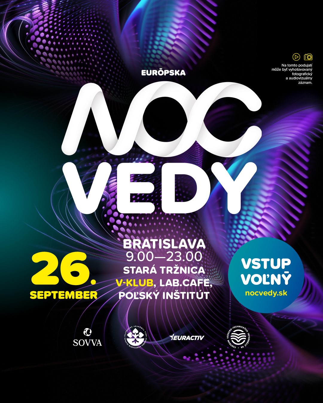 V-klub: Noc vedy, 26. 9. 2025