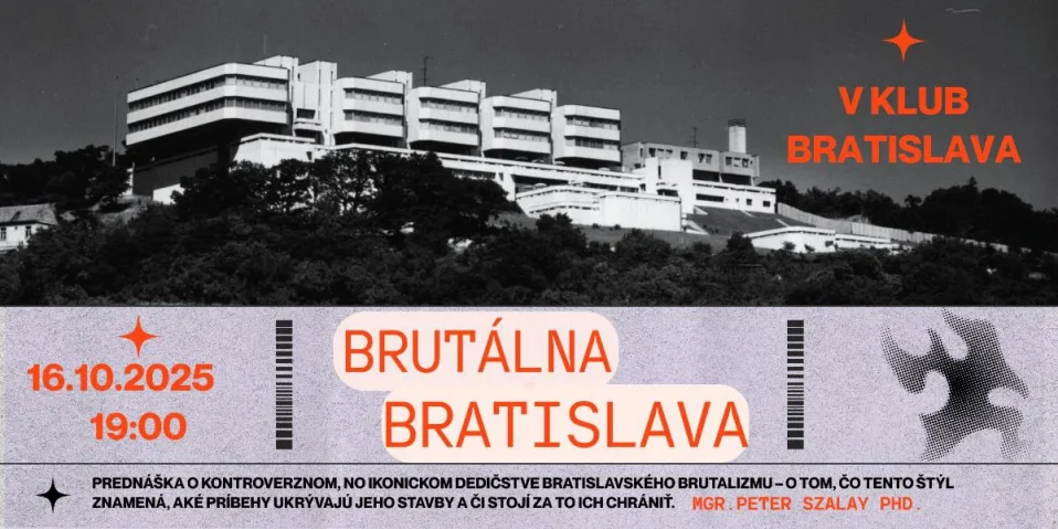 V-klub: Brutálna Bratislava, 16. 10. 2025