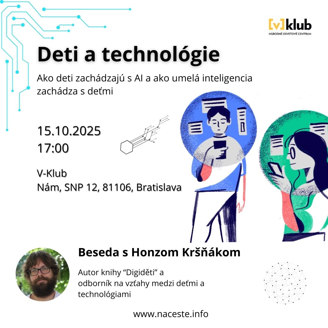V-klub: Deti a technológie, 15. 10. 2025
