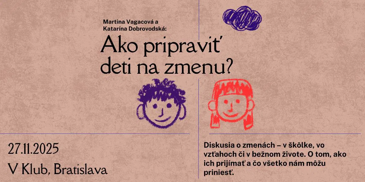 V-klub: Ako pripraviť deti na zmenu, 27. 11. 2025