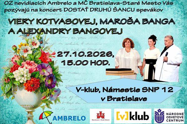 V-klub: Dostať druhú šancu, 27.10.2026