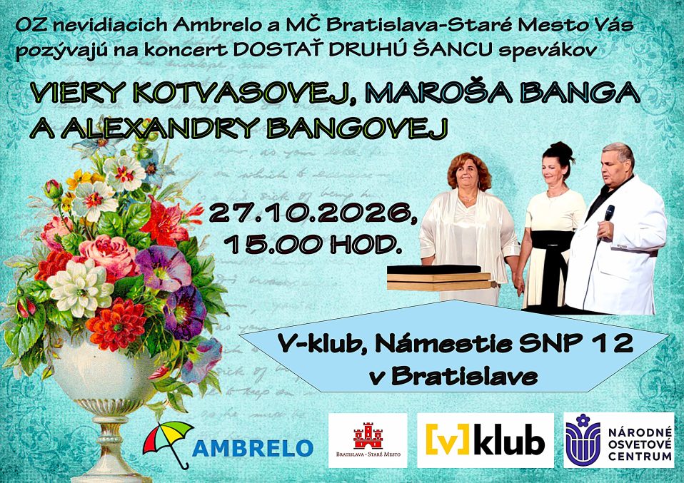 V-klub: Dostať druhú šancu, 27.10.2026